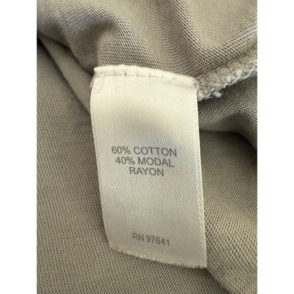 Pure Jill Elliptical Layered Top L Gray Flowy Scoop Versatile Comfy Minimalist - Picture 4 of 7